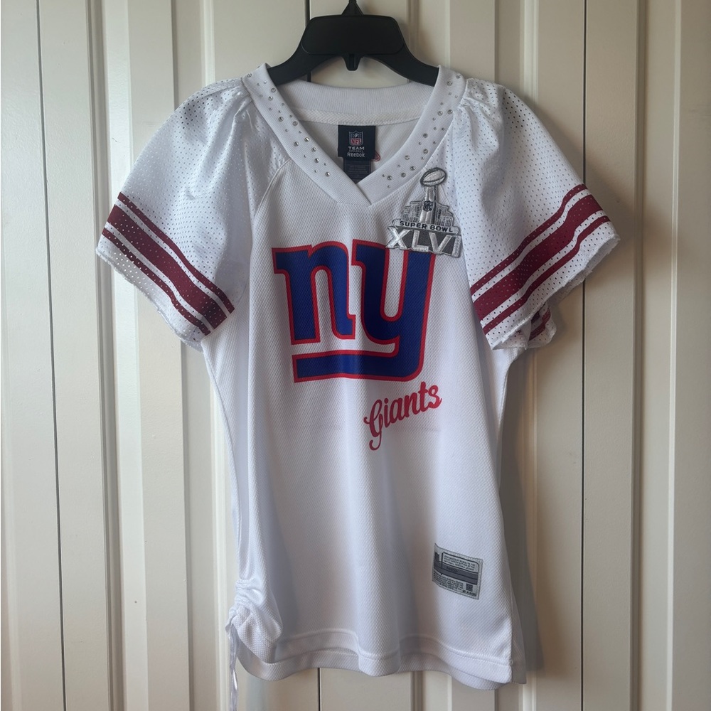 Reebok NFL Giants Cruz Jersey with Rhinestone Accents